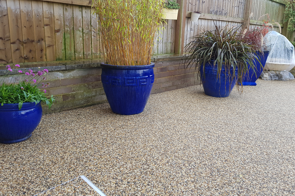 finished resin bound patio