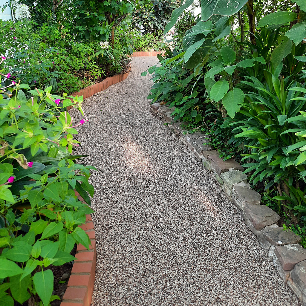 Resin Bound pathway at Wye Valley Butterfly Zoo