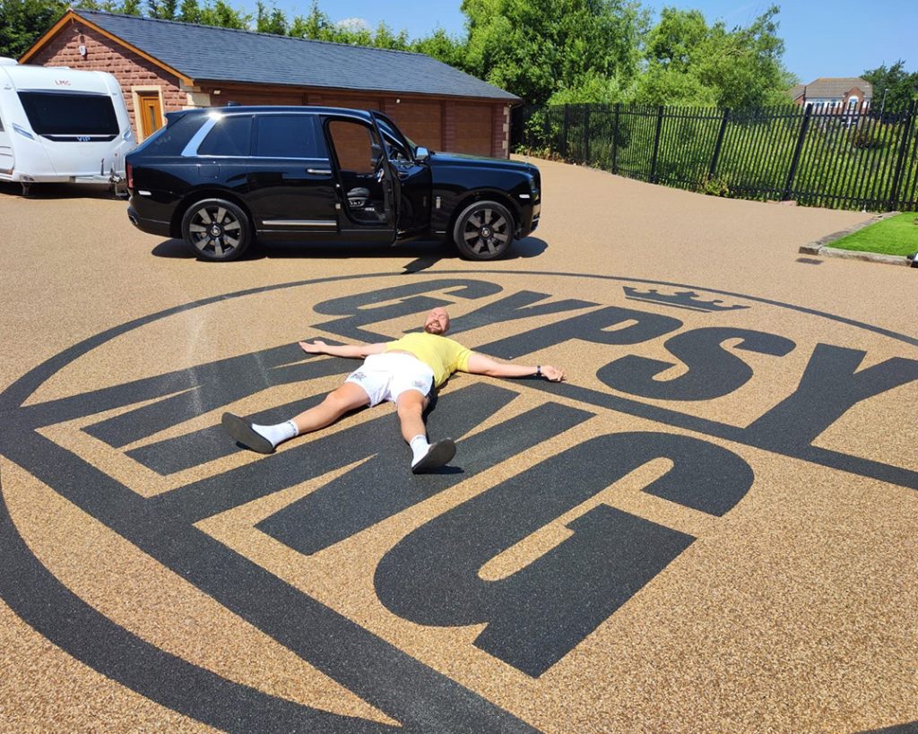 A knock out driveway at Tyson Fury's